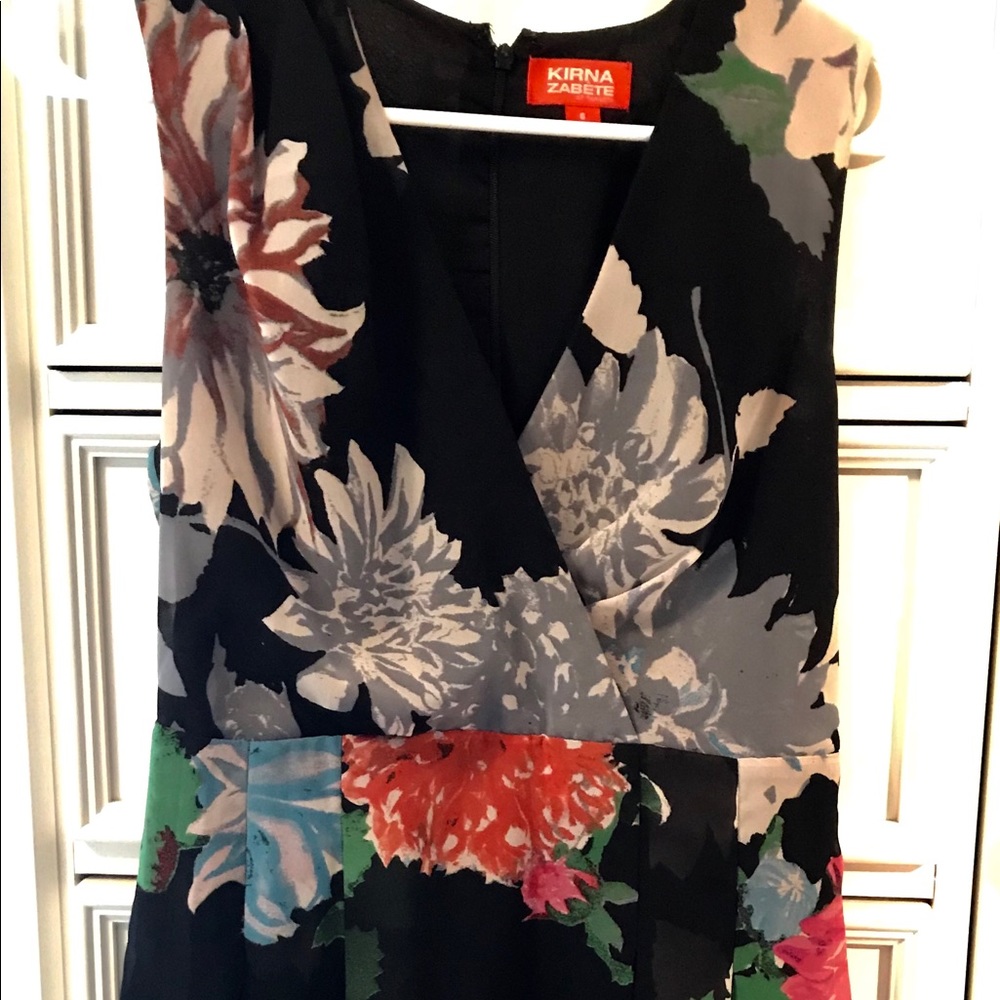 Navy Floral Dress
